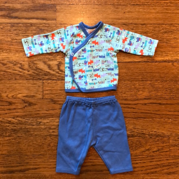 newborn top and bottom set